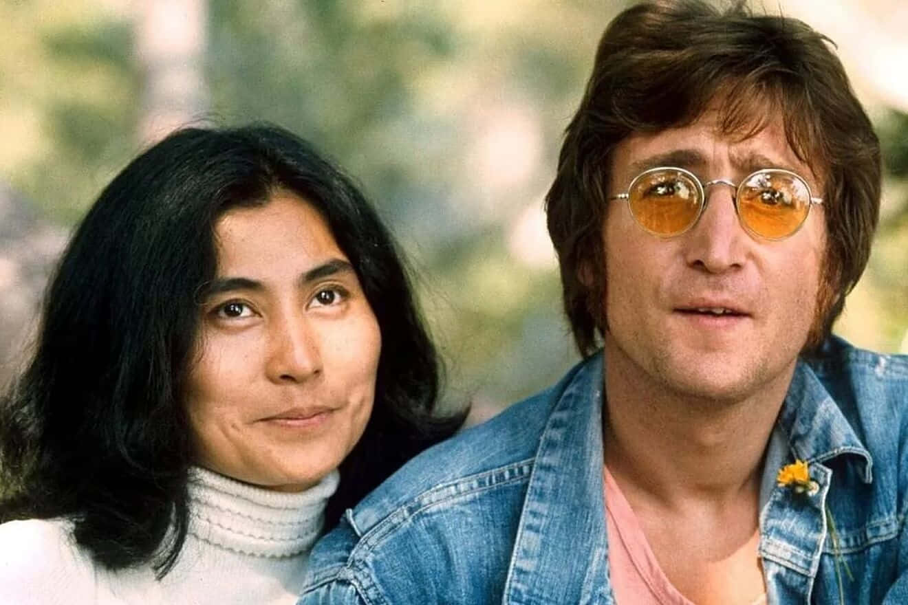 Yoko Ono John Lennon 1971 Vintage Tapet: 