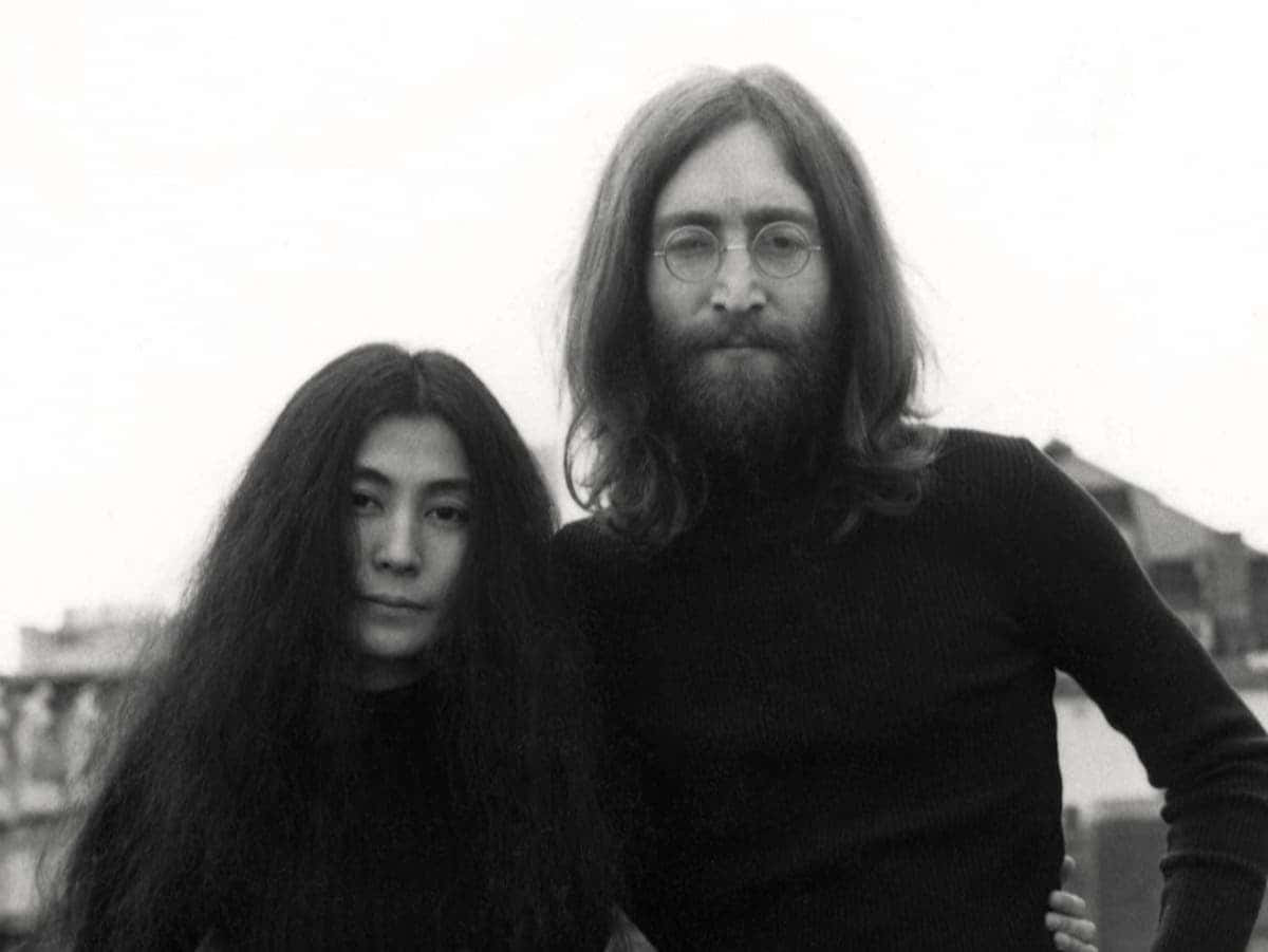 Yokoono Och John Lennon-par. Wallpaper