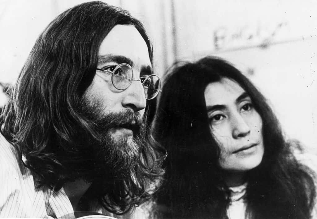 Yoko Ono John Lennon Long Hair Wallpaper