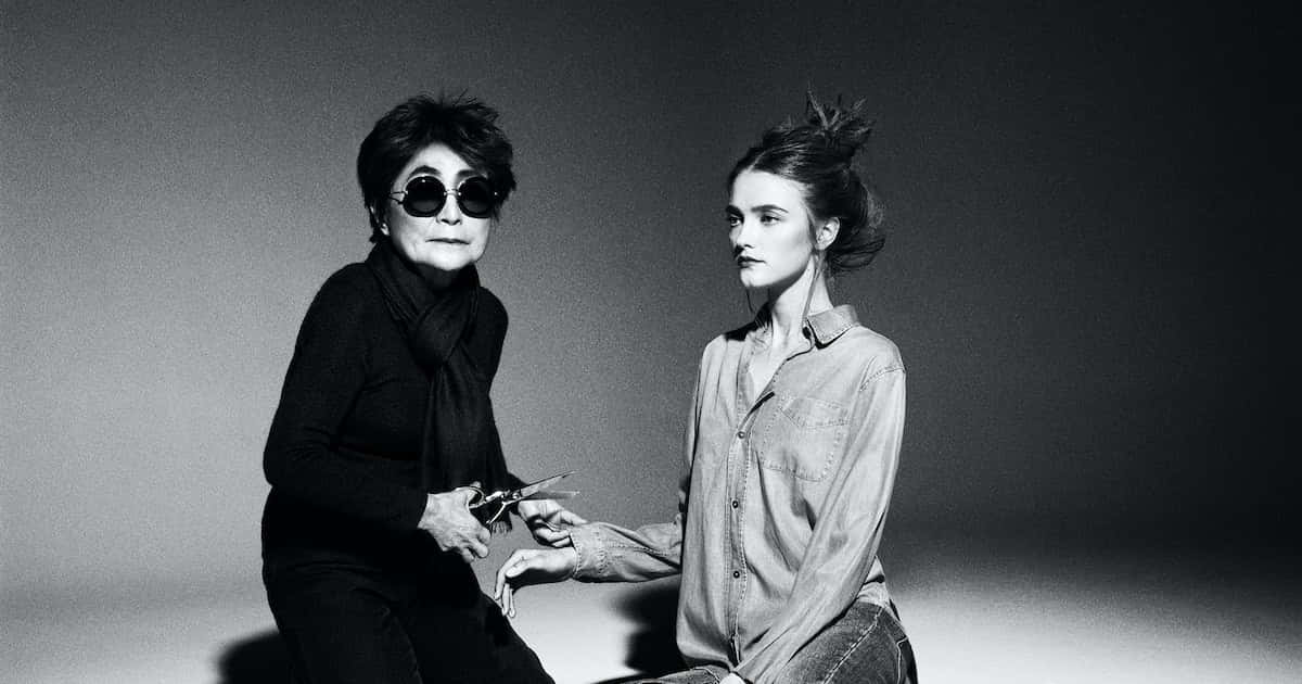 Yoko Ono With Woman Wallpaper