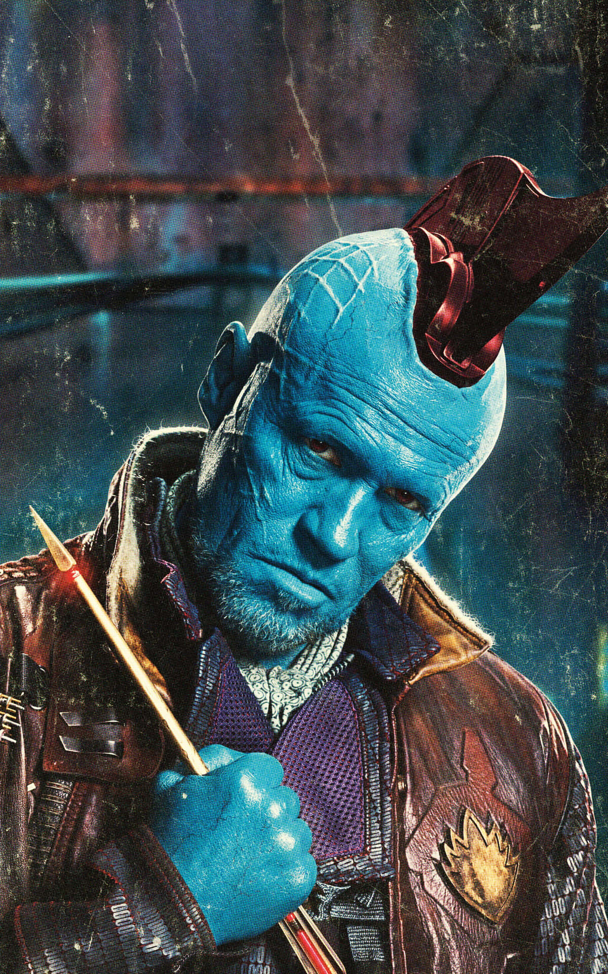 Star-Lord encounters Yondu Udonta in a thrilling battle in Guardians of the Galaxy. Wallpaper