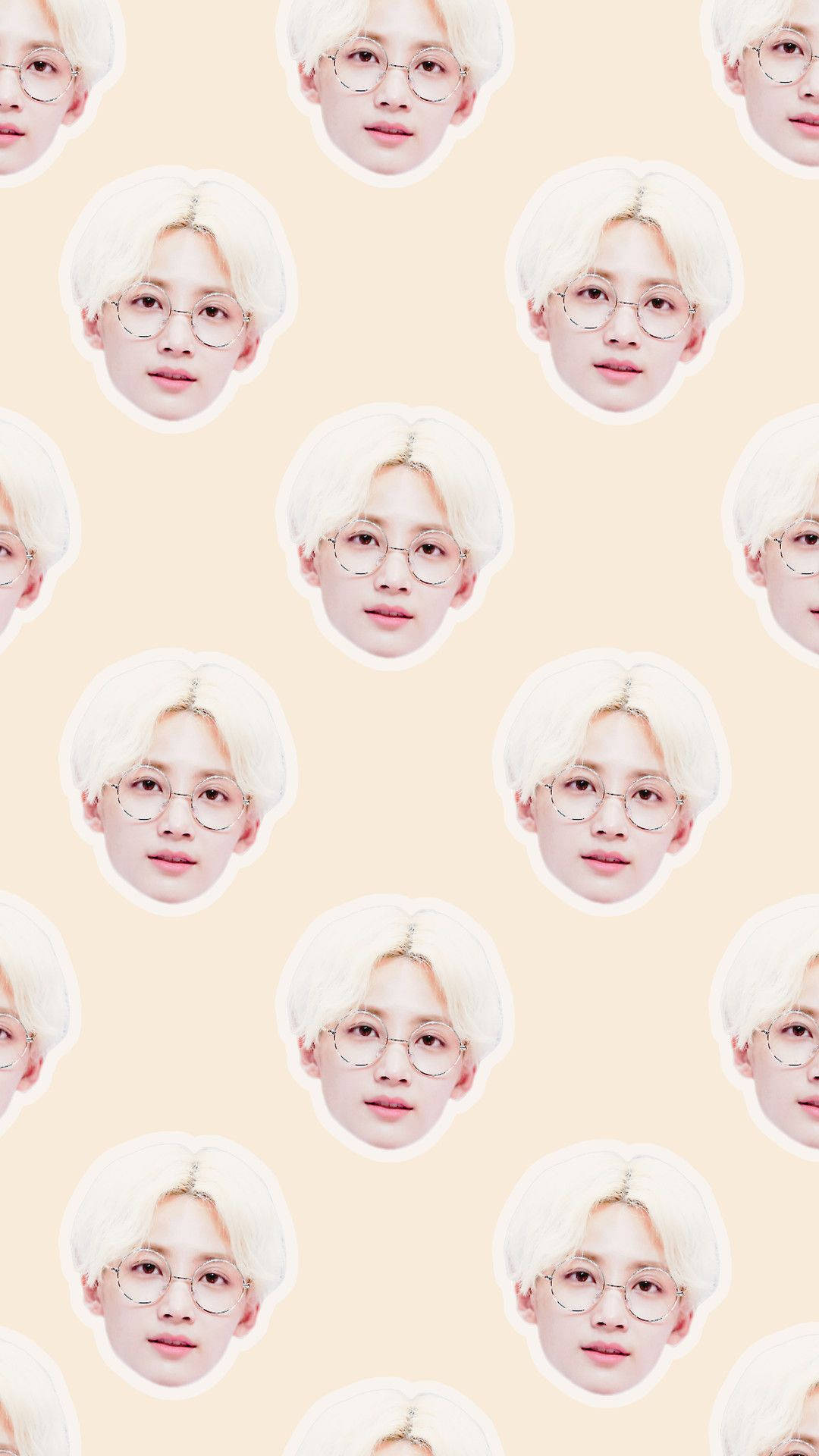 Yoon Jeonghan Face Pattern Wallpaper