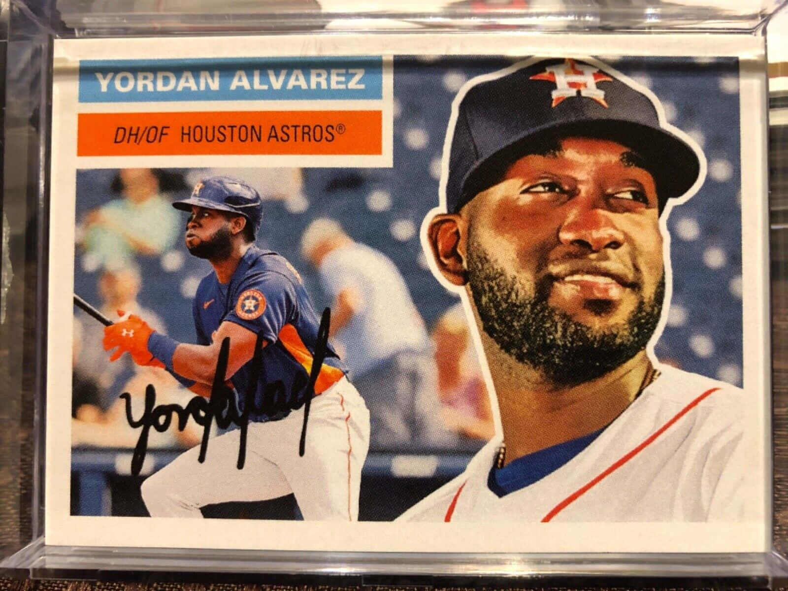 Yordan Alvarez Autographed Baseball Card Wallpaper