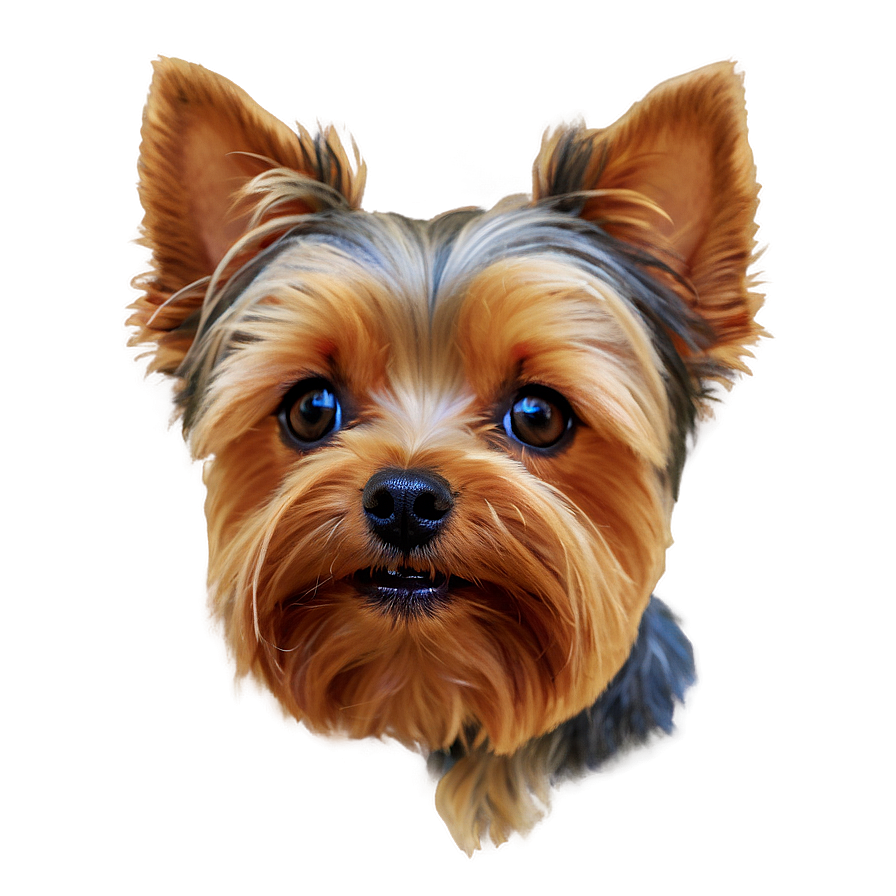 Yorkie Close-up Png Kyc PNG