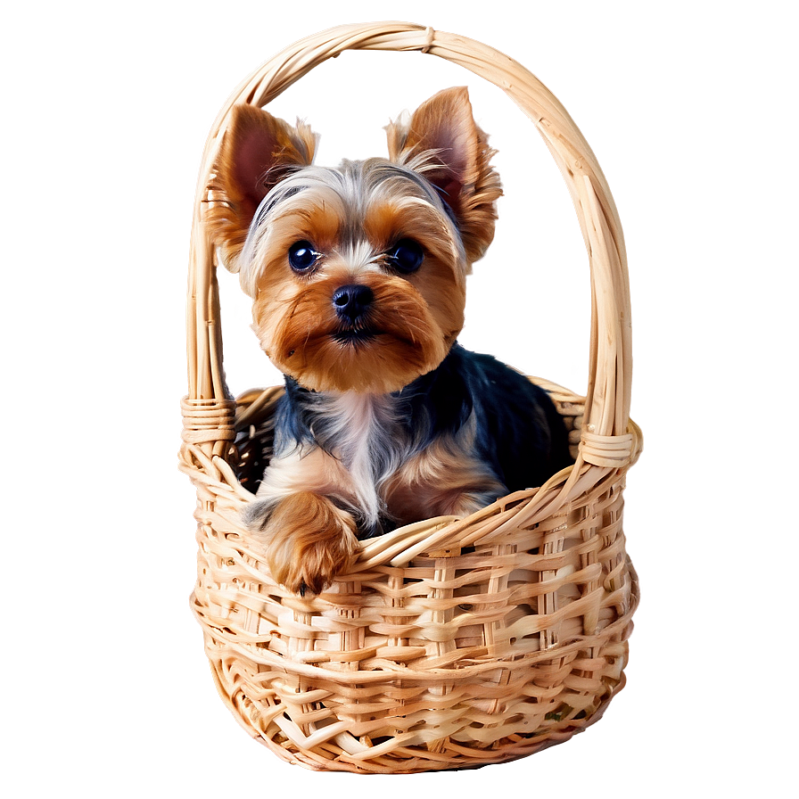 Yorkie In Basket Png 23 PNG