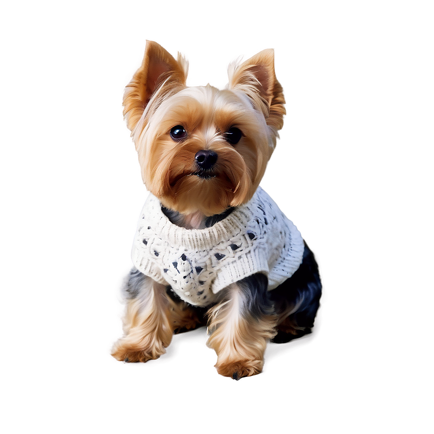 Yorkie In Sweater Png Pmh PNG