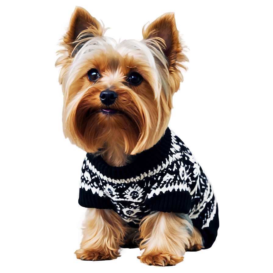 Yorkie In Sweater Png Pyx PNG