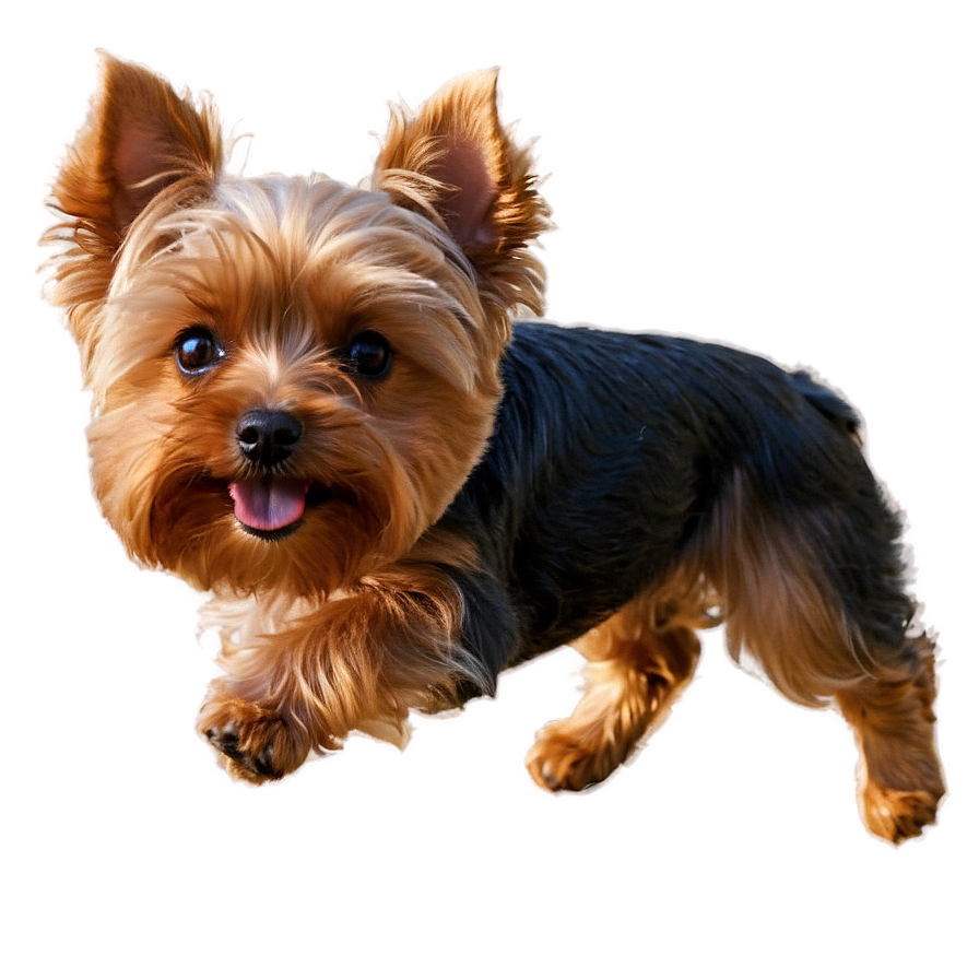 Yorkie Jumping Png 06242024 PNG