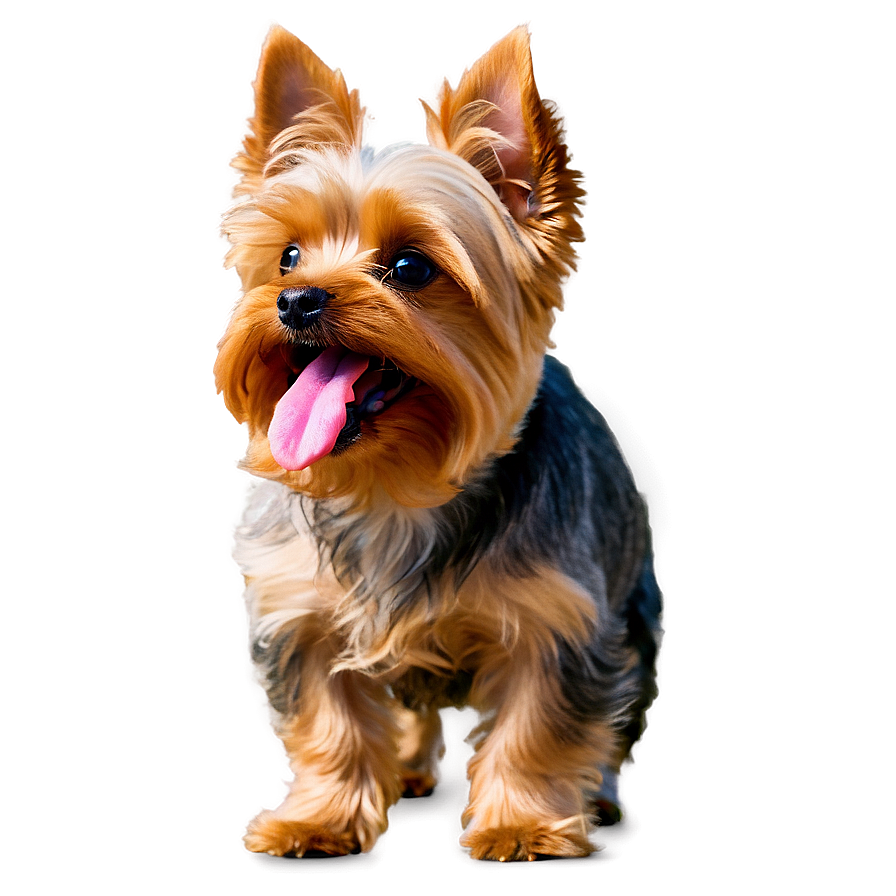 Yorkie Licking Png 06242024 PNG