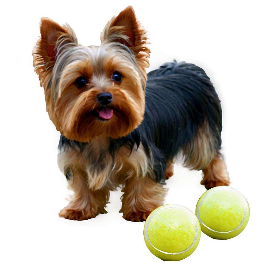 Yorkie With Ball Png 65 PNG