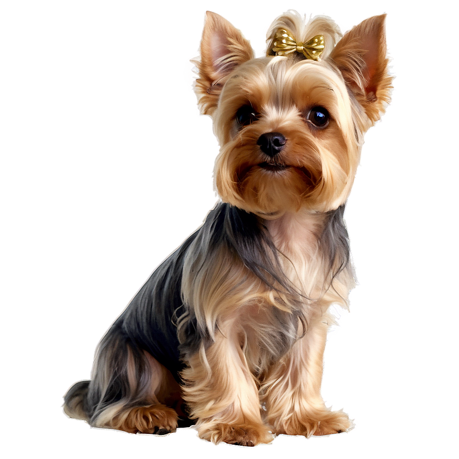 Yorkie With Bow Png Hsi PNG