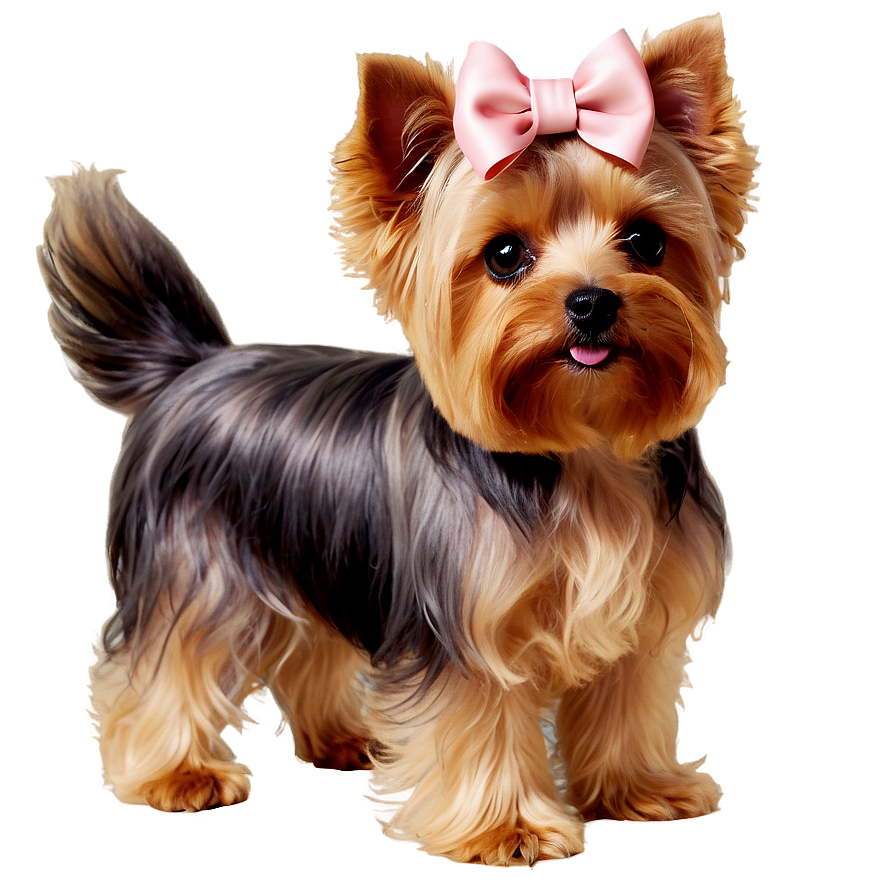 Yorkie With Bow Png Xse34 PNG