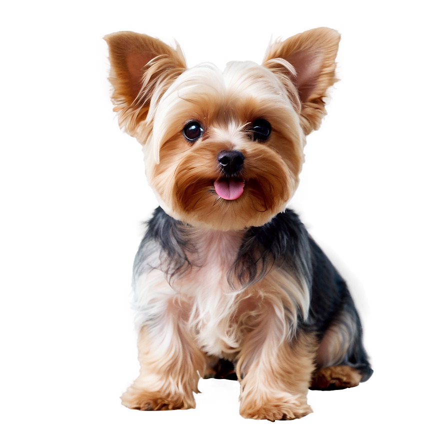 Yorkie With Ears Up Png 06242024 PNG