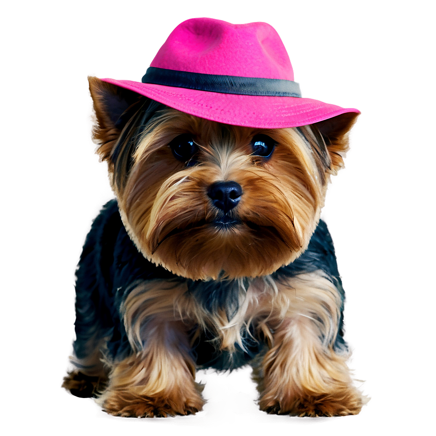 Yorkie With Hat Png 06242024 PNG