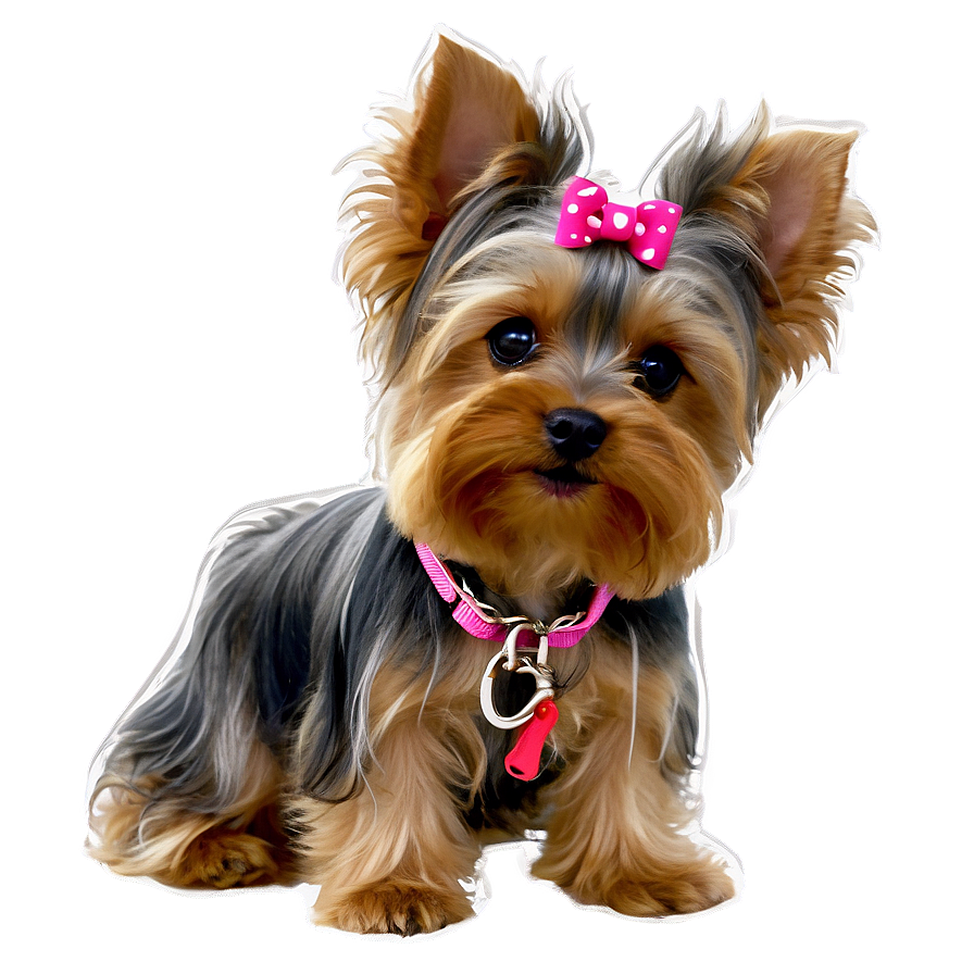 Yorkie With Leash Png Whp52 PNG