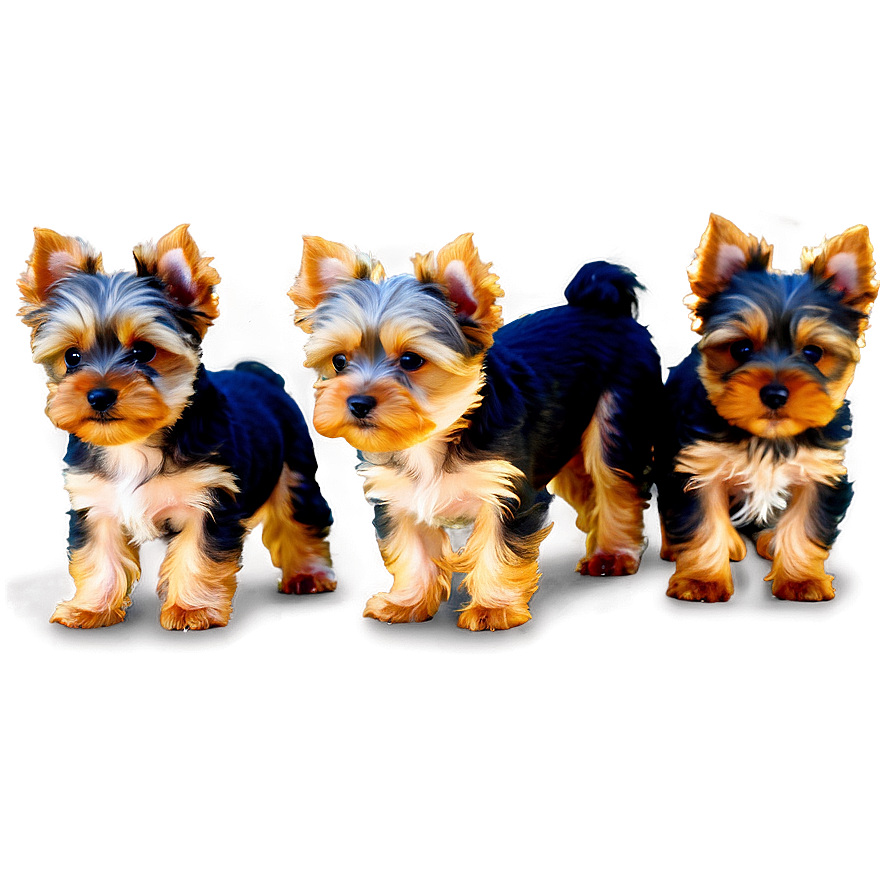 Yorkie With Puppies Png 06242024 PNG