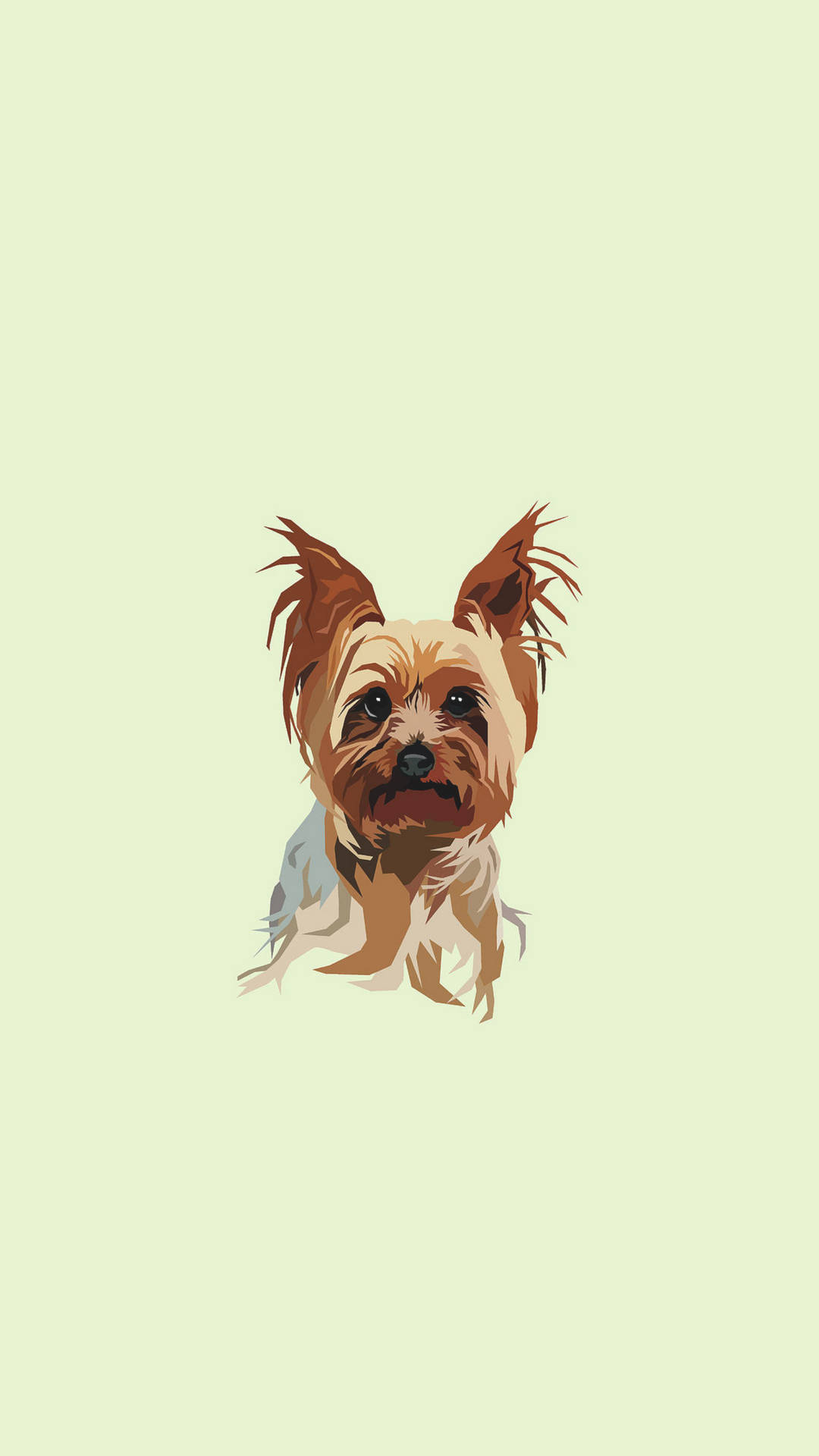 Yorkshire Terrier Akvarel Digital Kunst Wallpaper