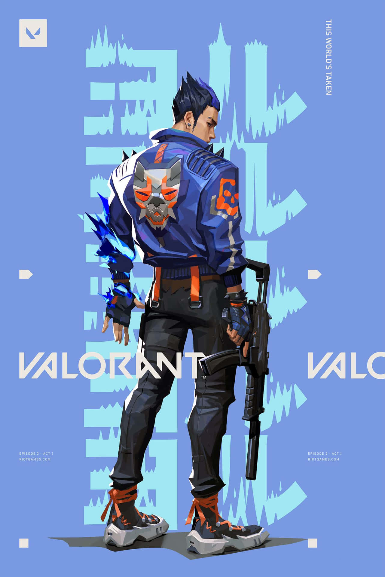 Yoru,l'audace Agente In Azione - Sfondo Pixel 3xl Di Valorant