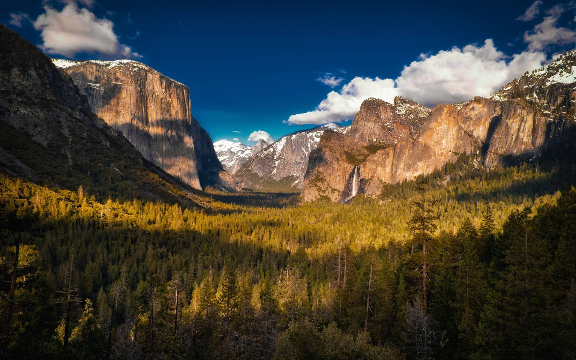 Parquenacional Yosemite Por La Tarde Fondo de pantalla