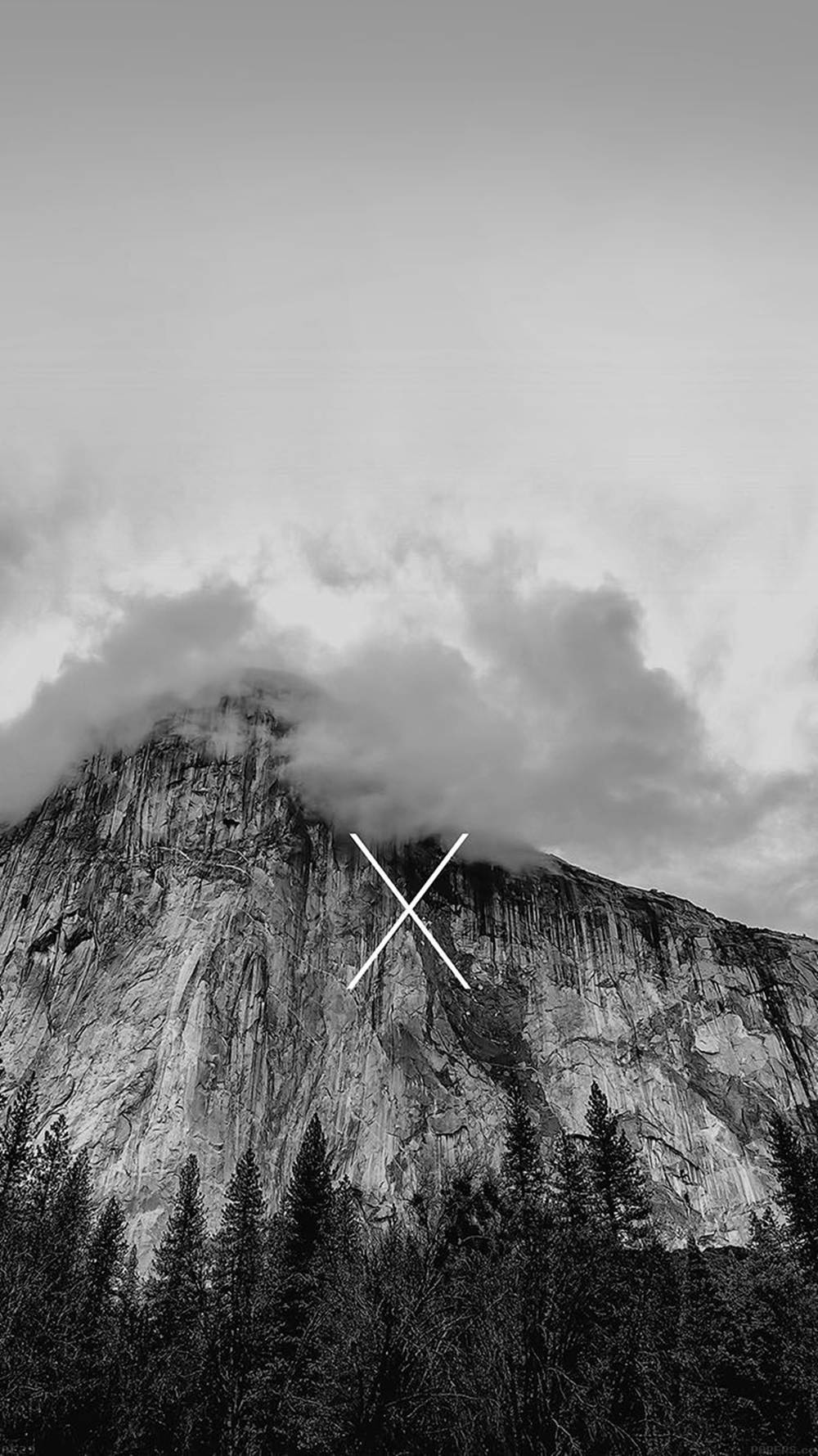 Yosemite National Park Black White Iphone Wallpaper