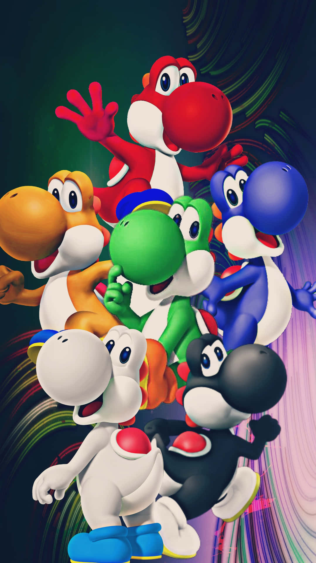 Yoshi - He's Here To Jump Into Your Wildest Adventures! Wallpaper