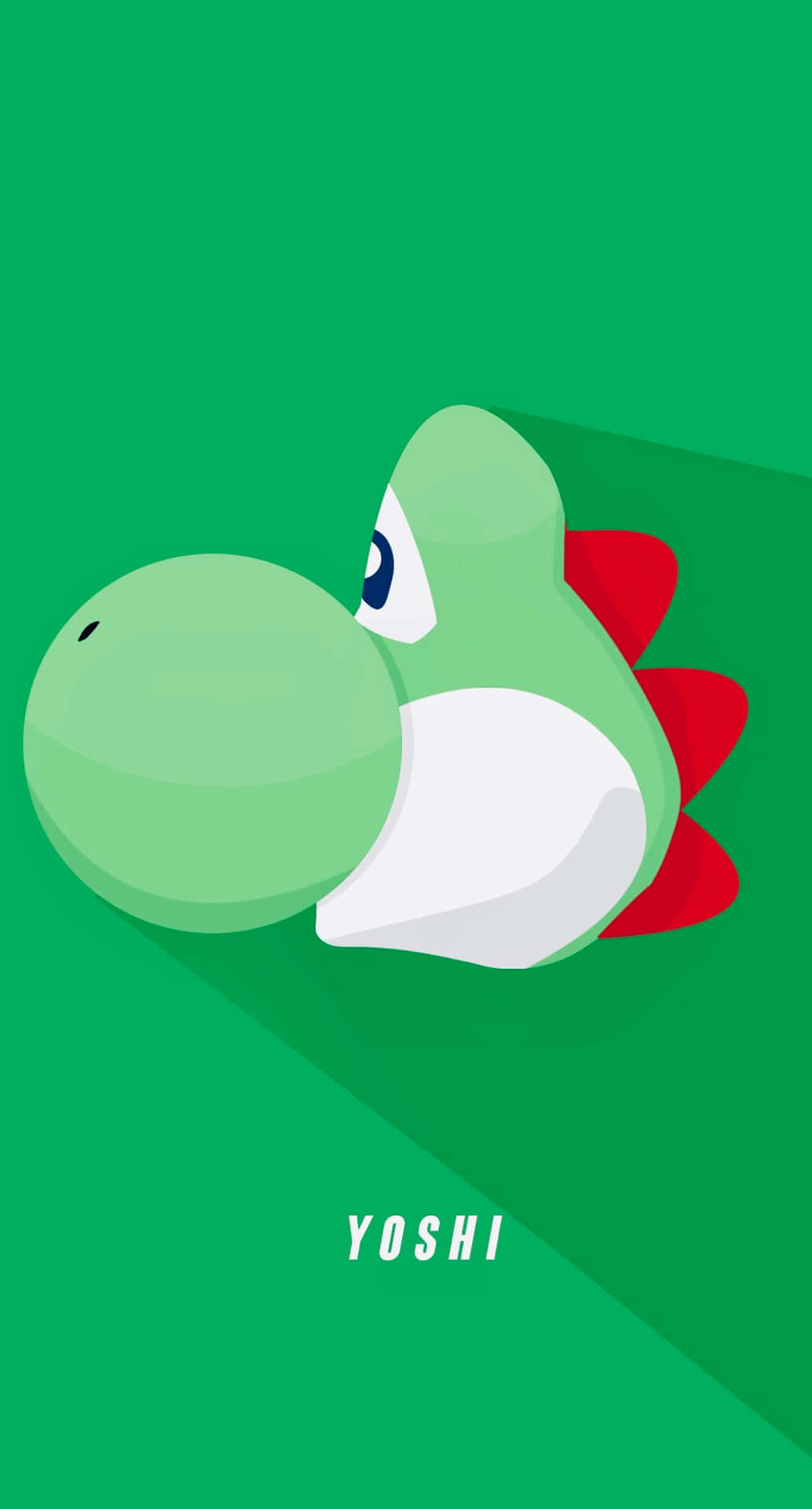 Unfondo Verde Con Un Personaje De Yoshi En Él. Fondo de pantalla