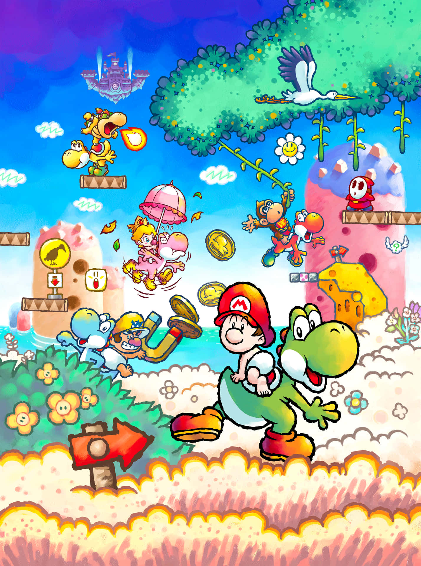 Yoshi Island Avontuur Achtergrond