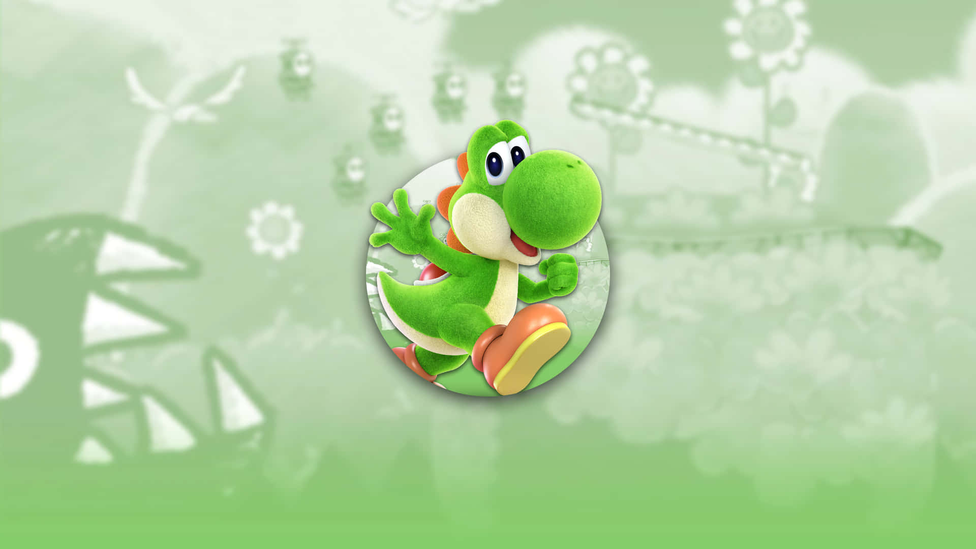 Yoshi,das Geliebte Nintendo-icon Wallpaper