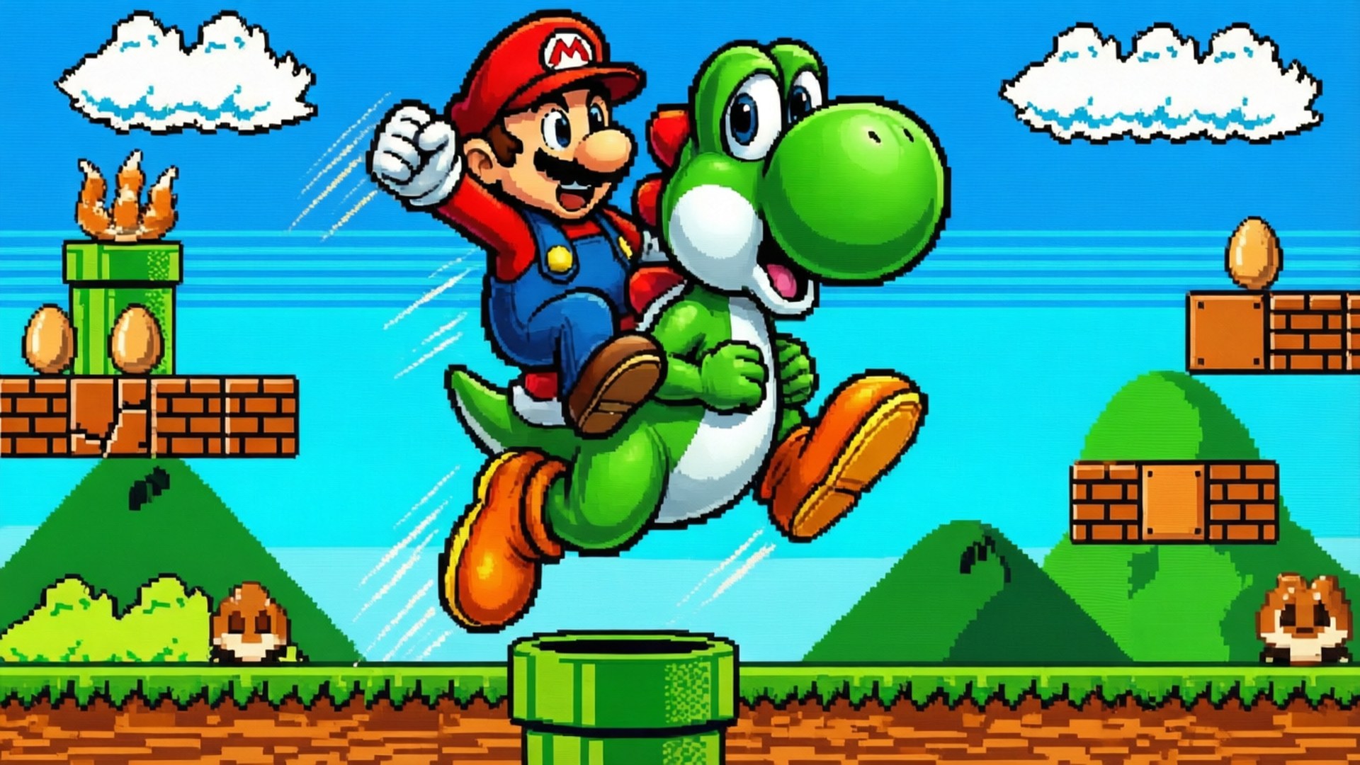 Yoshi Ride Taustakuvat