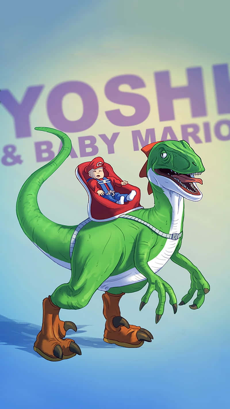 Yoshi En Baby Mario Avontuur Achtergrond