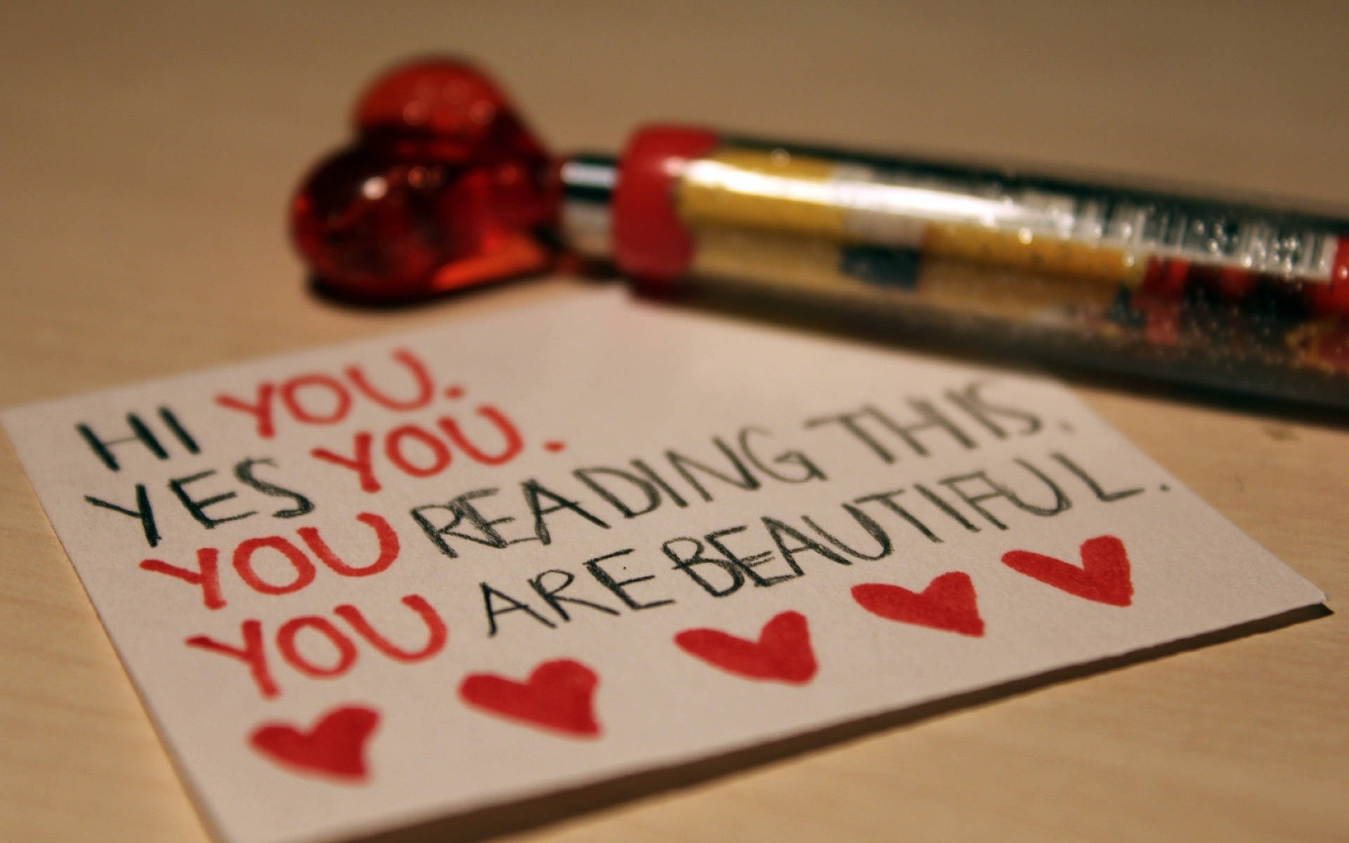 You Are Beautiful Card Message