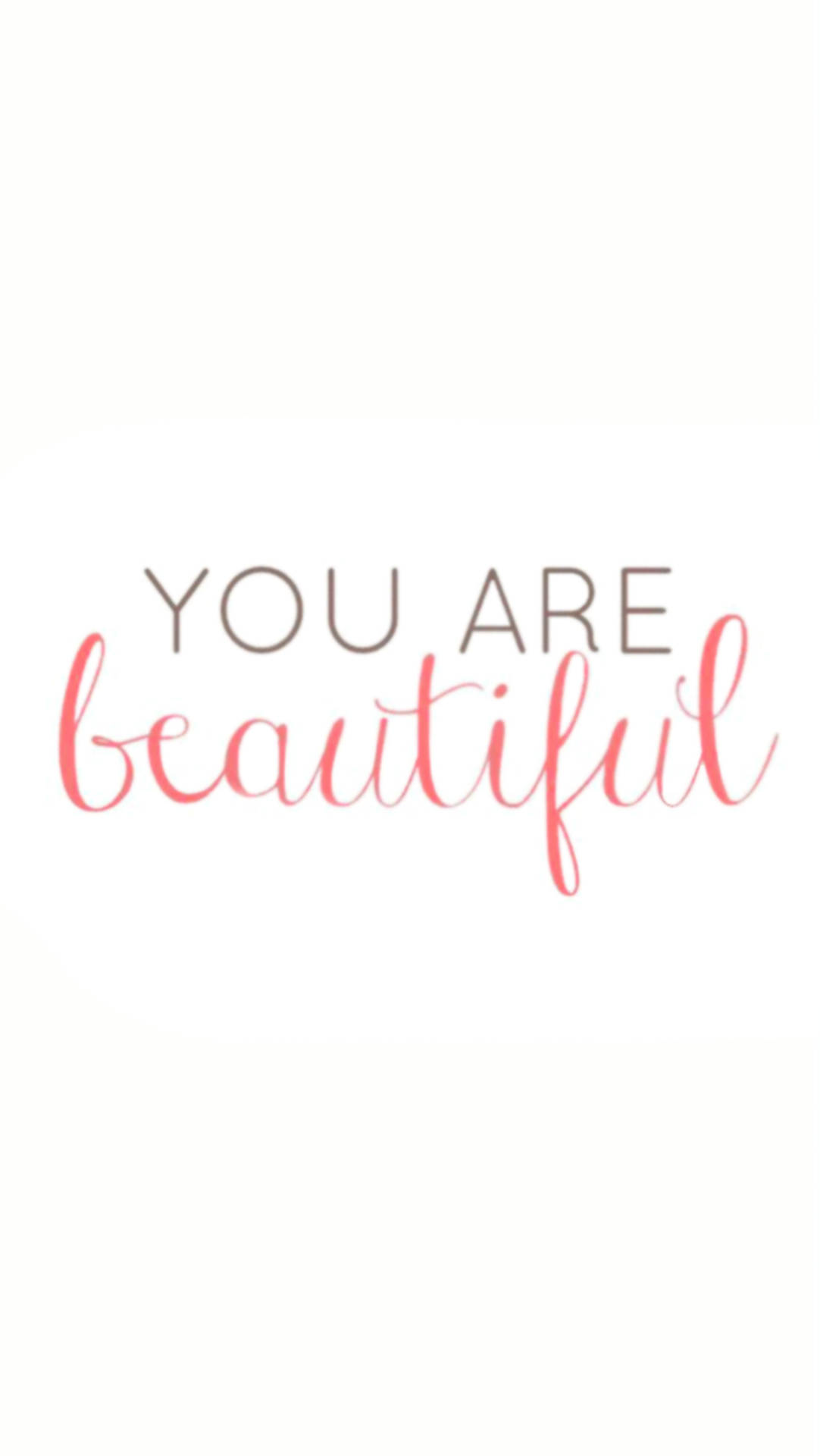 You Are Beautiful Lettering