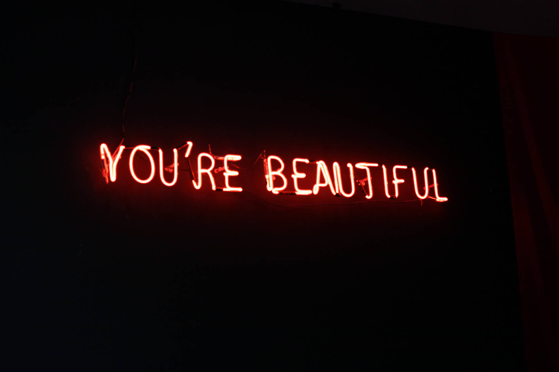 You Are Beautiful Neon Light