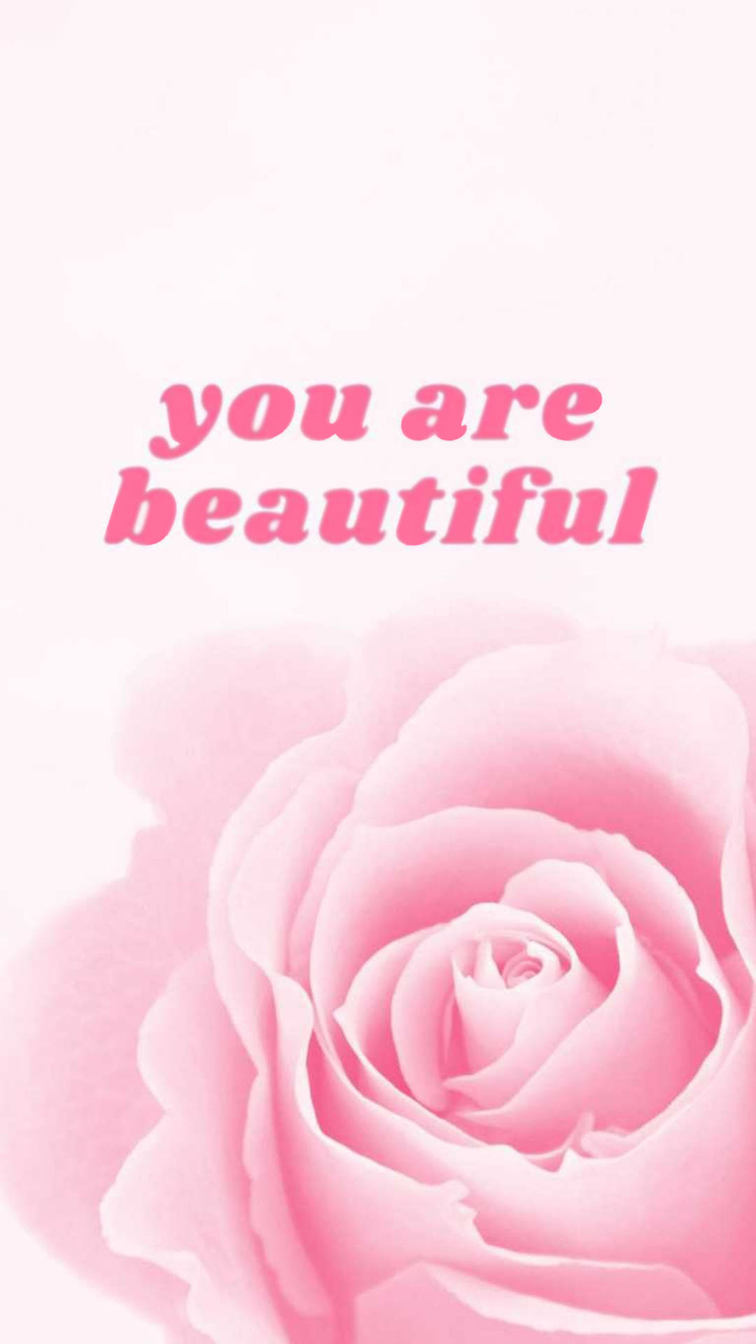You Are Beautiful Pink Aesthetic
