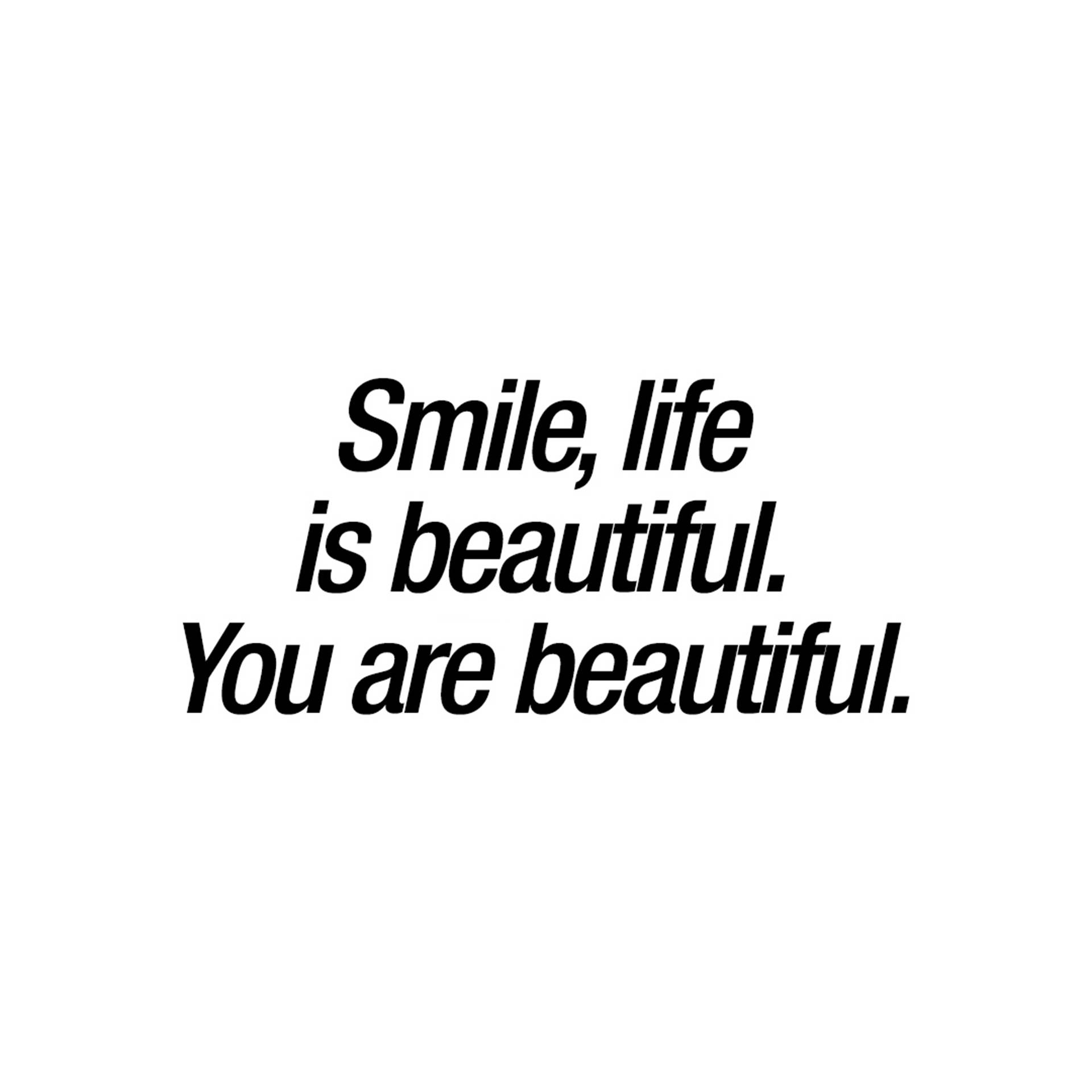 Download FREEYou Are Beautiful Positive Quotes Wallpaper