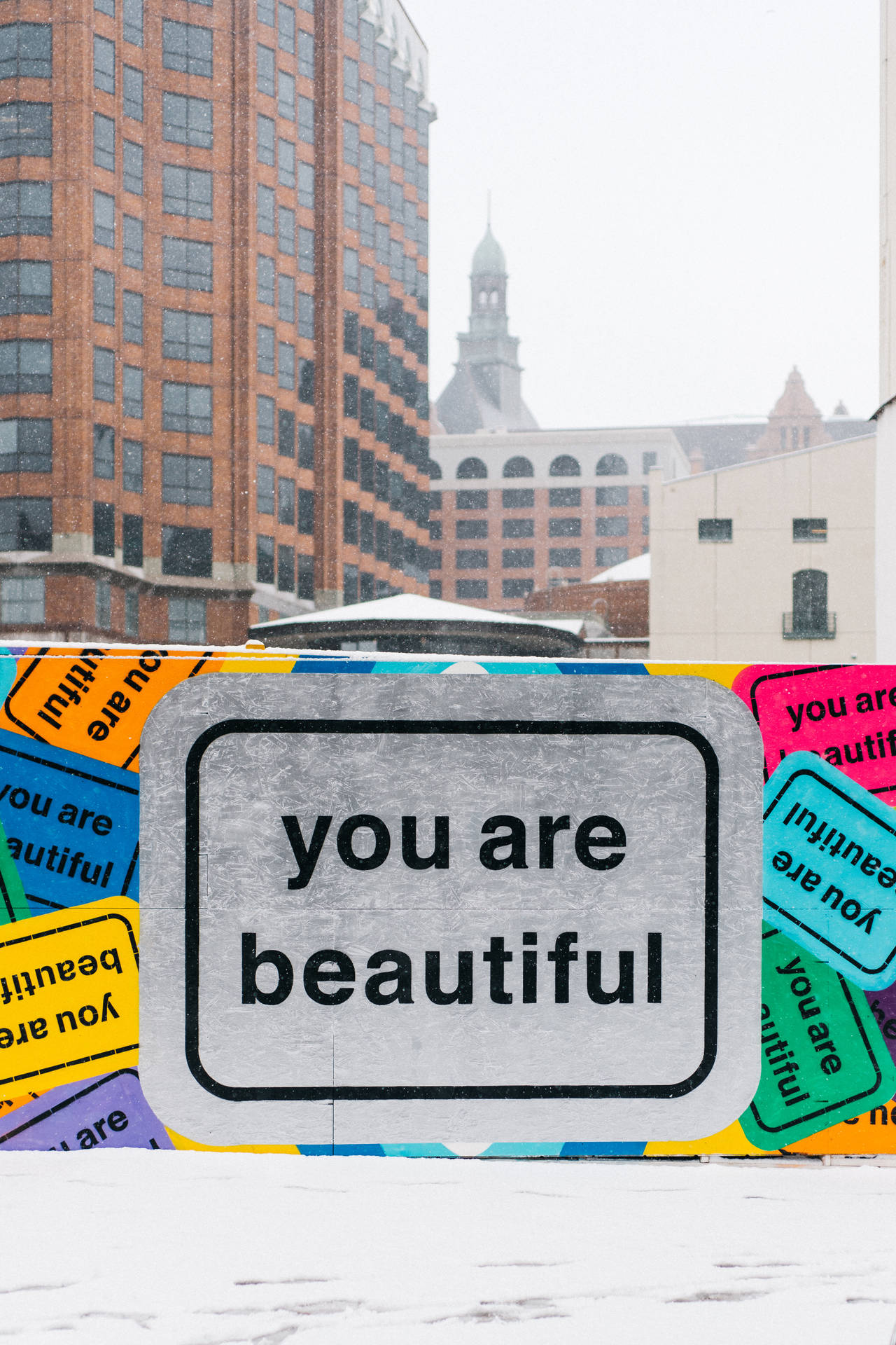 You Are Beautiful Wall Design
