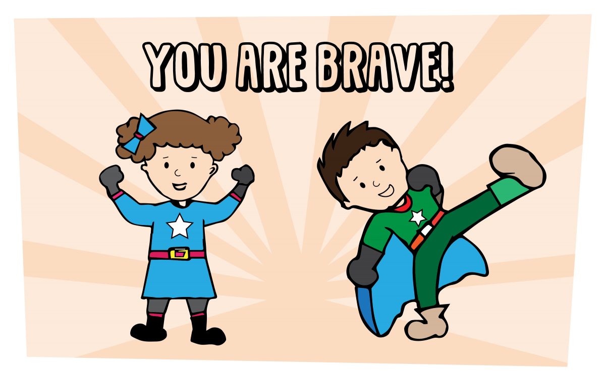 You Are Brave Kids Superheroes PNG