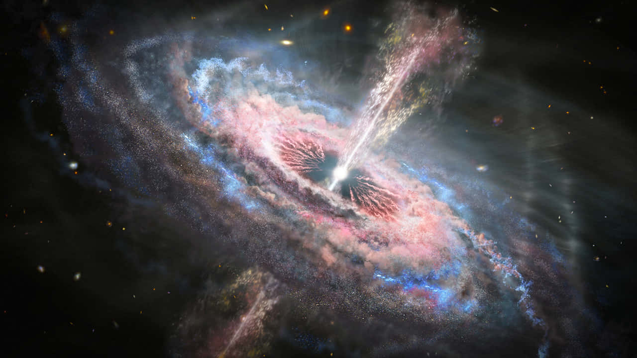 Willkommenin Der You Are Here Galaxie - Dich Erwartet Eine Intergalaktische Reise, Wenn Du Dieses Himmlische Meisterwerk Entdeckst. Wallpaper
