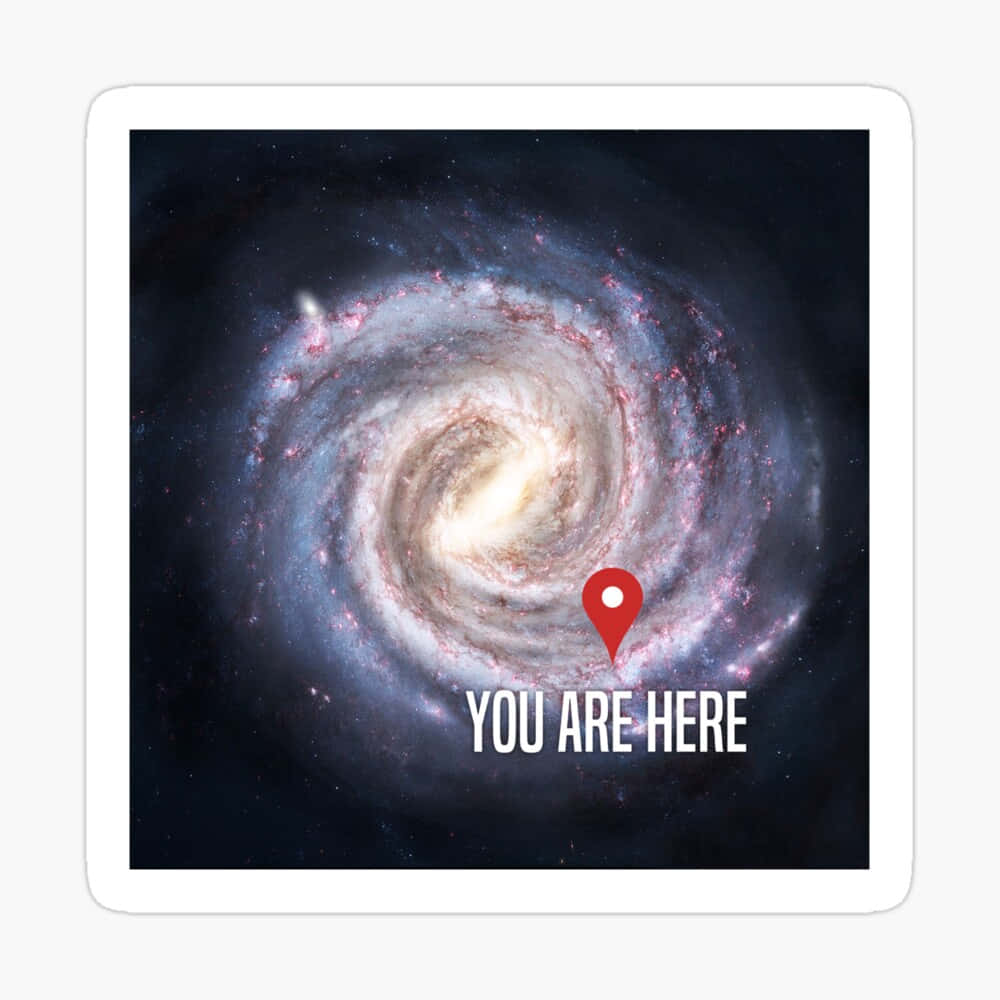 Viaggioverso La Galassia Tu Sei Qui Sfondo