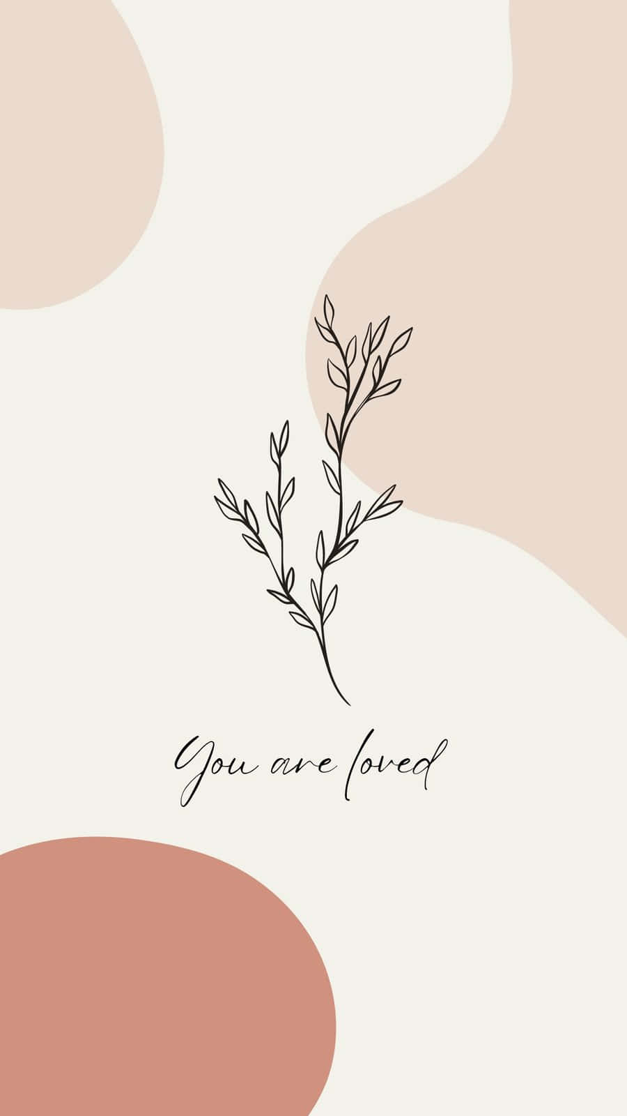 You Are Loved Abstract Background Wallpaper