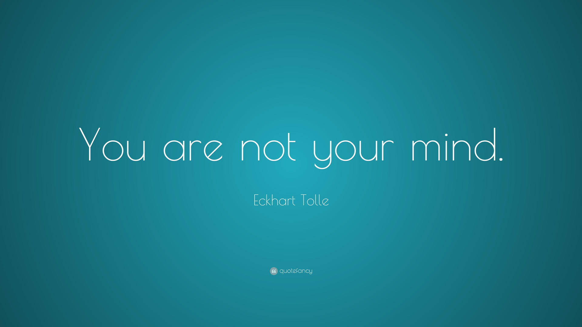 You Are Not Your Mind Text Wallpaper