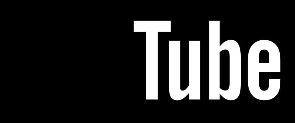You Tube Black Background Partial Logo PNG
