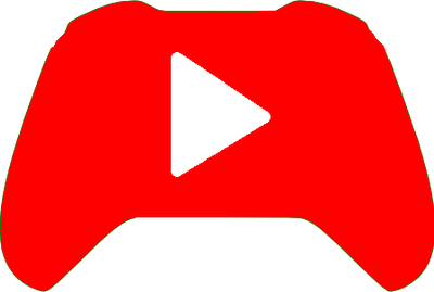 You Tube Gaming Logo Red Play Button PNG