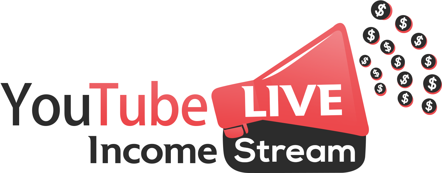 You Tube Live Income Stream Concept PNG