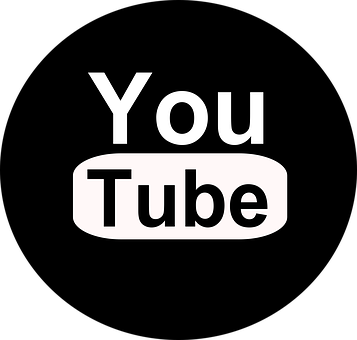 Download You Tube Logo Black Background | Wallpapers.com