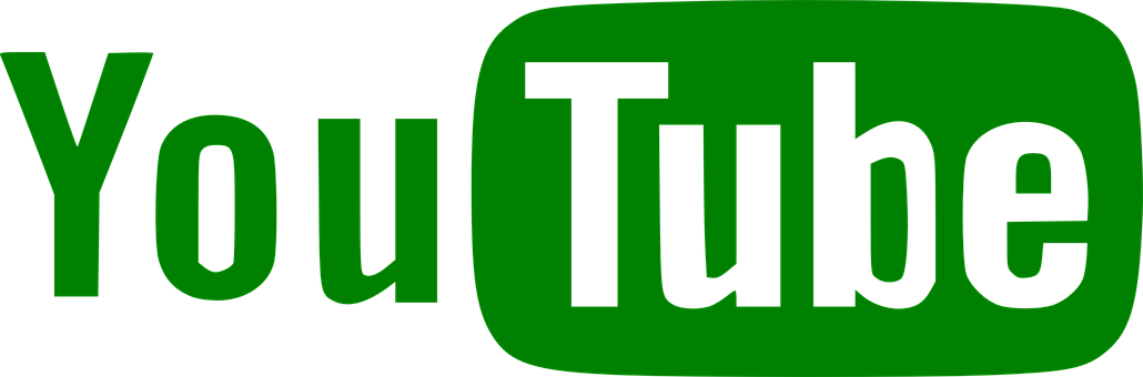 You Tube Logo Green Background PNG