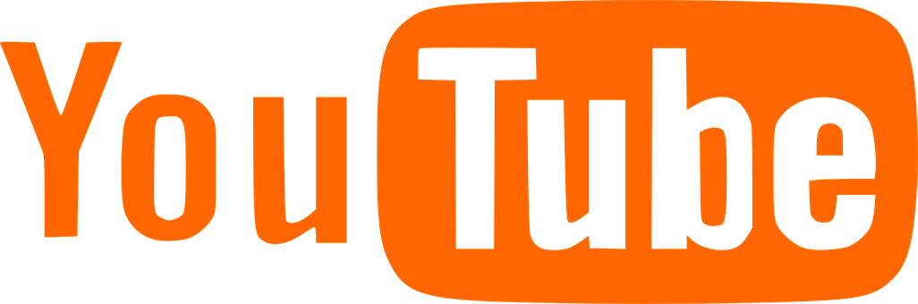 You Tube Logo Orange Background PNG