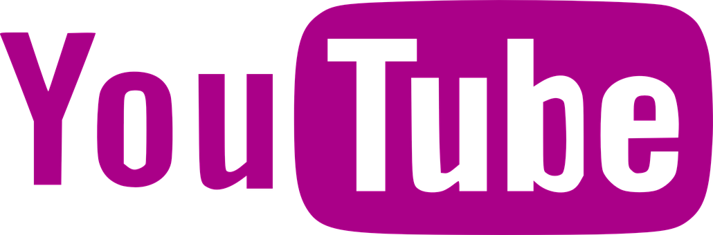 You Tube Logo Pink Background PNG