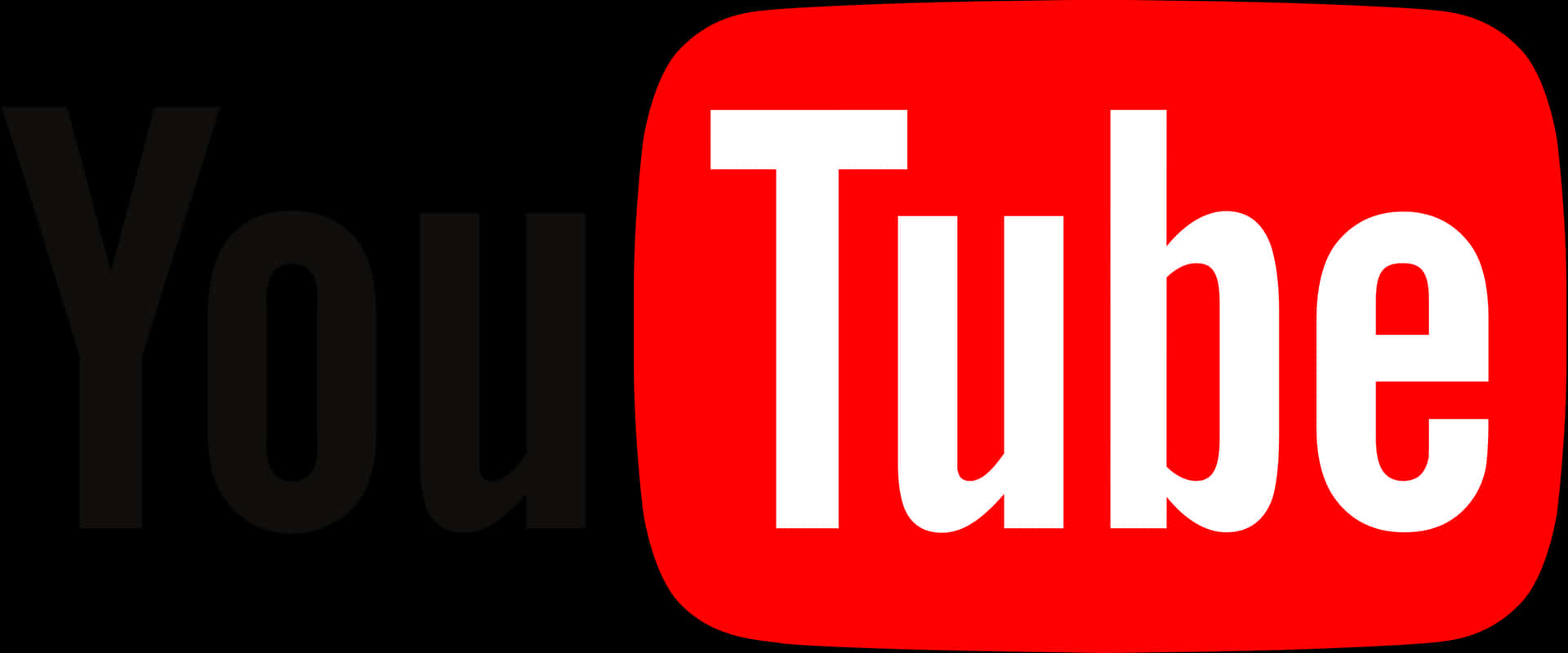 You Tube Logo Redand White PNG