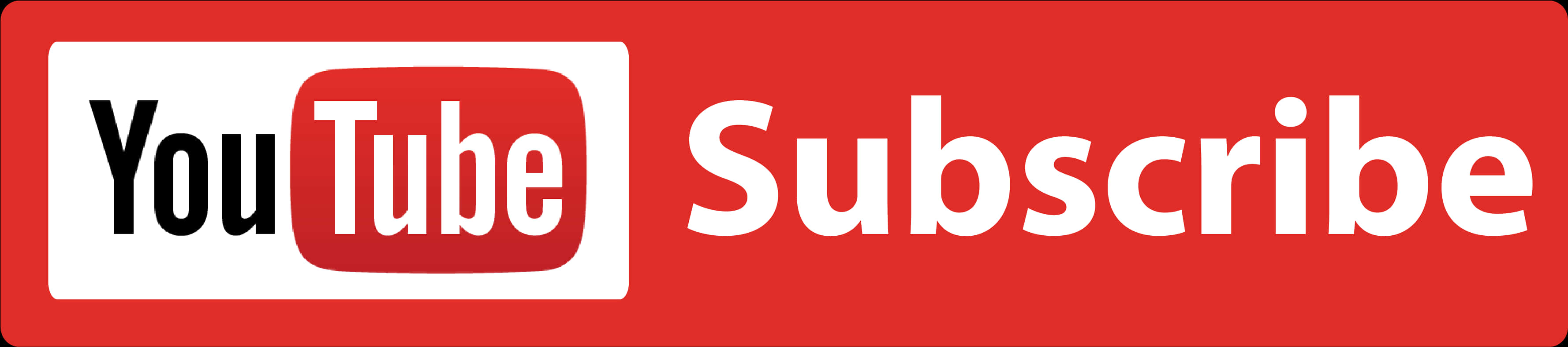 You Tube Subscribe Button Banner PNG